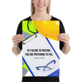 Failing to Prepare - Premium Safety Poster