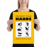 Protect Your Hands - Premium Safety Poster