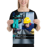 Why Risk It - Premium Safety Poster