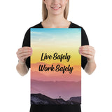 Live Safely - Premium Safety Poster