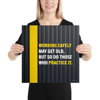 Working Safely - Premium Safety Poster