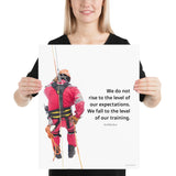 Rise To Expectations - Premium Safety Poster