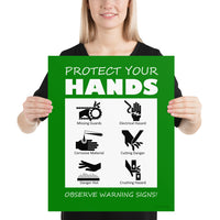 Protect Your Hands - Premium Safety Poster