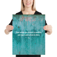 Good Actions - Premium Safety Poster