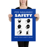 PPE Required - Premium Safety Poster