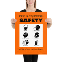 PPE Required - Premium Safety Poster