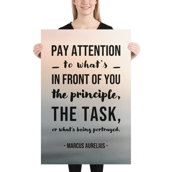 Pay Attention - Premium Safety Poster