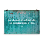 Good Actions - Premium Safety Poster