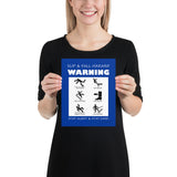 Slip & Fall Hazard Warning - Premium Safety Poster