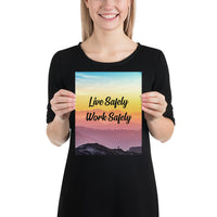 Live Safely - Premium Safety Poster