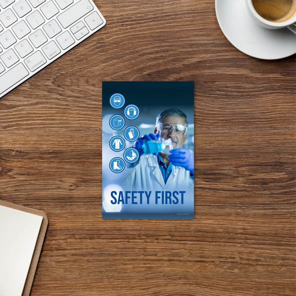 Testing Safety First Lab Safety Print: Emphasizing 'Safety First' in Every Experiment ...
