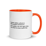 Great Safety Culture - Ceramic Mug with Color Inside